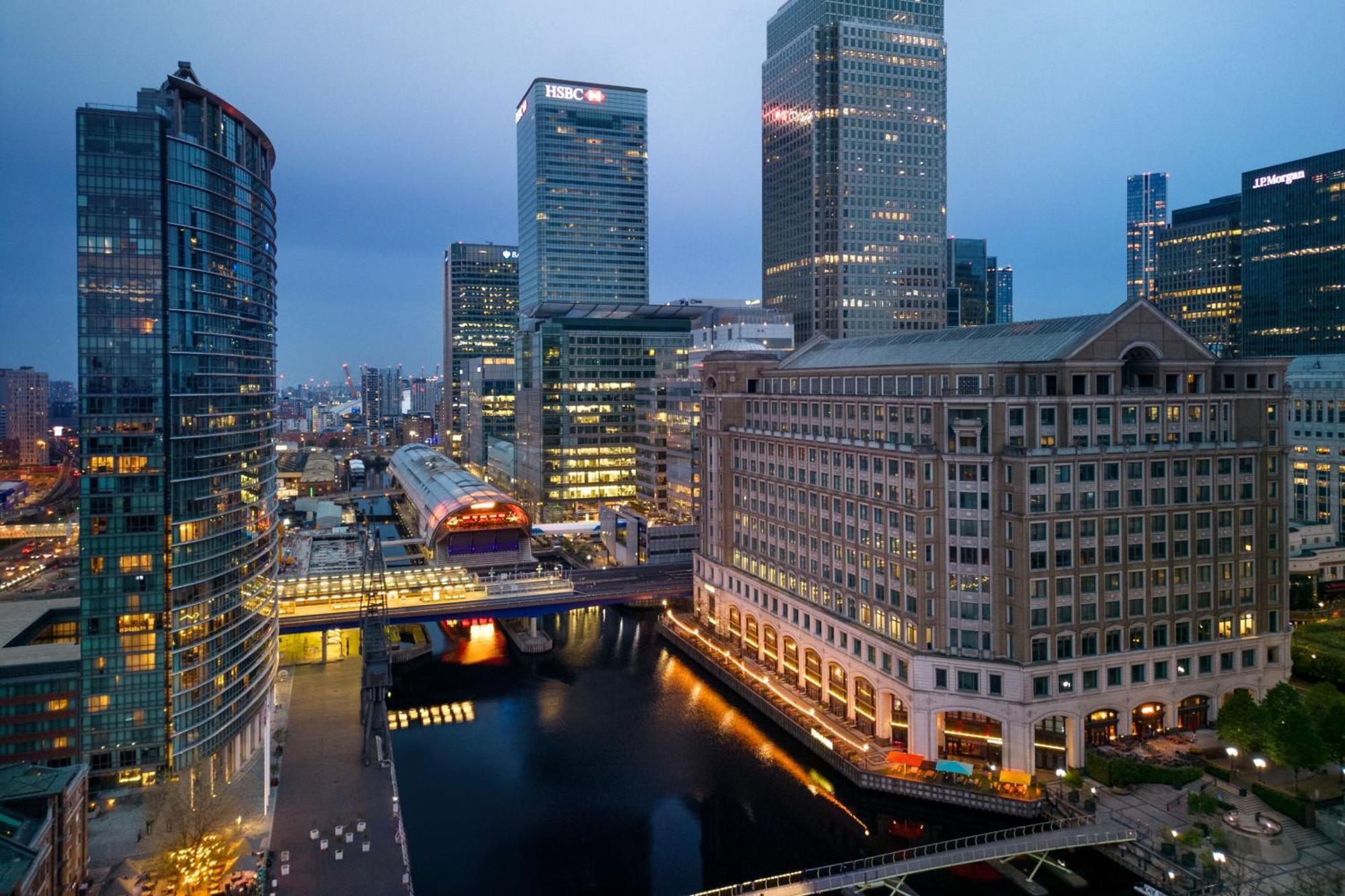 London Marriott Hotel Canary Wharf Londres Exterior foto Canary Wharf